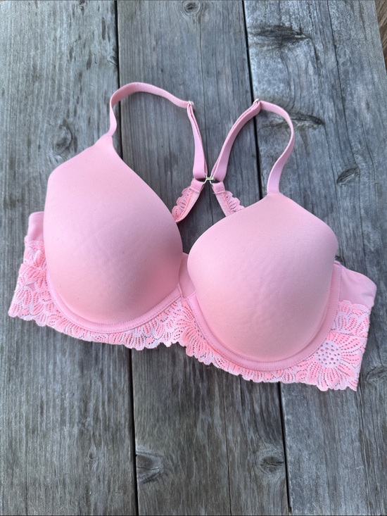 aerie Other - aerie Woman’s Sunnie Full Coverage Lightly Lined Pink Blossom Lace Trimmed 34D